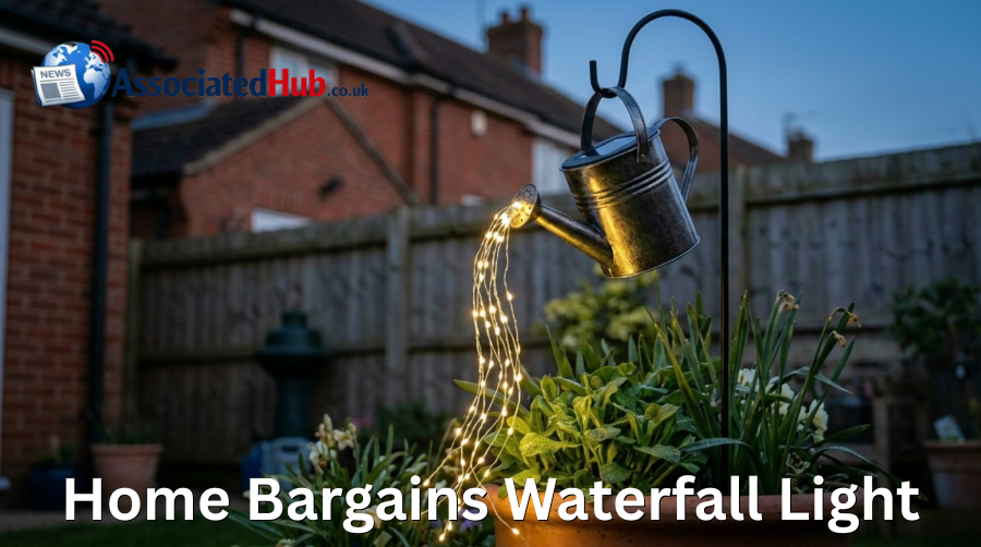 home bargains waterfall light